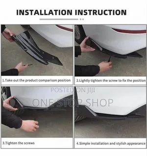 Rear Side Lip Fender Fin Spoiler Chin Skirt