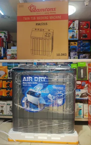 *Ramtons Washing Machine Twin Tub 10kg With Air Dryer Rw215