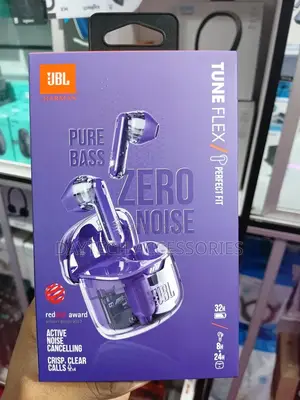 The JBL Tune Flex Ghost Edition Wireless Earbuds.