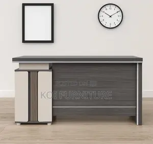 Office Desk : 1.4m Lunato Study Desk Available in Grey Oak