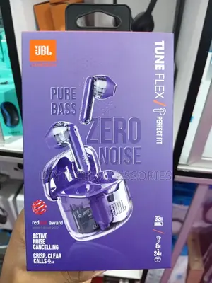 JBL Tune Flex Ghost 2 Wireless Noise Cancelling Bluetooth Earbuds.