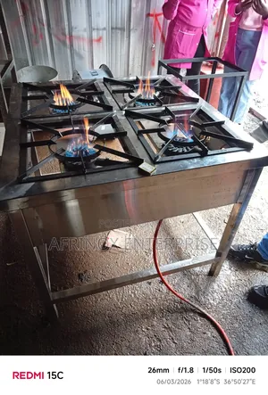 Stainless Steel 4 Burner Gas Cooker