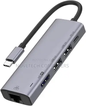 Type C To Hdtv 5 In 1 Lan Type C Usb 2 Hdtv