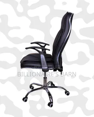 Executive Leather Office Chair High Back Padded Armrest- Professional