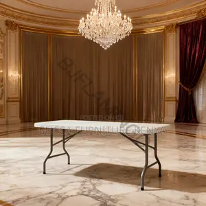 Foldable Home Office Plastic Dining Table