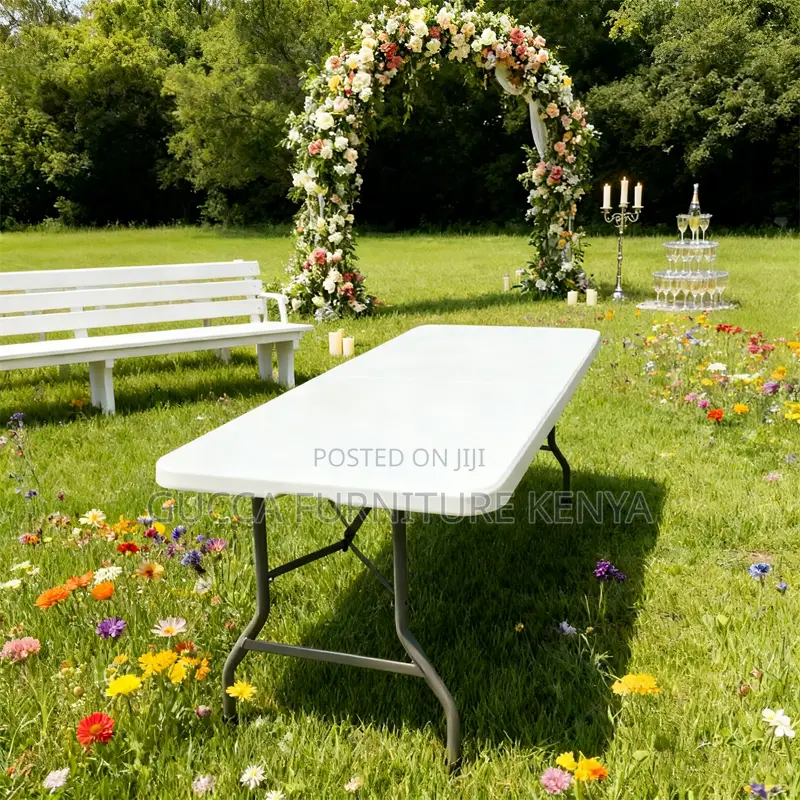Foldable Home Office Plastic Dining Table