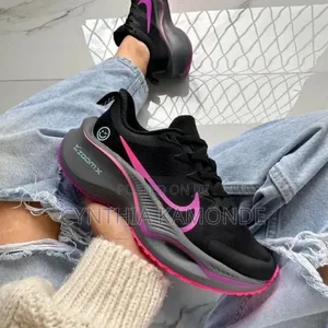 Pink Black Nike Zoom Sneakers