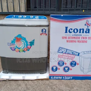 Icona 13kgs Twin Tub Washer – Top Load Semi-Automatic