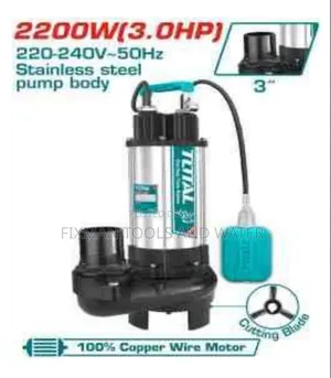 Total Sewage Pump 3hp 3" Drainage Water Pump 2200watts 633l/Min