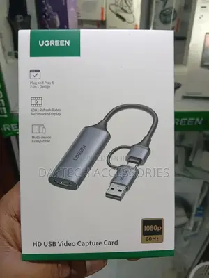 Ugreen Cm176 Full Hd 1080p 60fps Capture Card Hdmi to Usb a/Type C