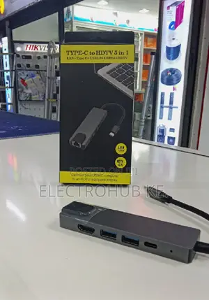 5 In 1 Usb C Dock With Hdmi Lan And Usb . Usb Hub