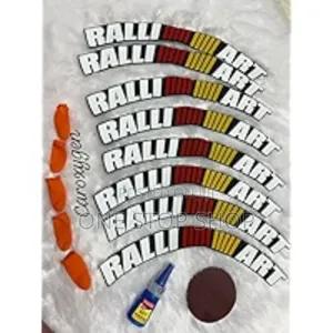 Ralliart Tyre Decal Stickers With Glues And Gloves