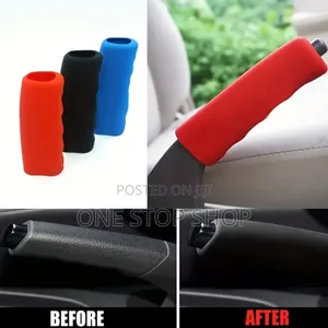 Black Universal Fit Flexible Handbrake Handle Cover