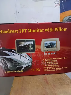 Baige Tft Monitor Headrest Screen With Pillow