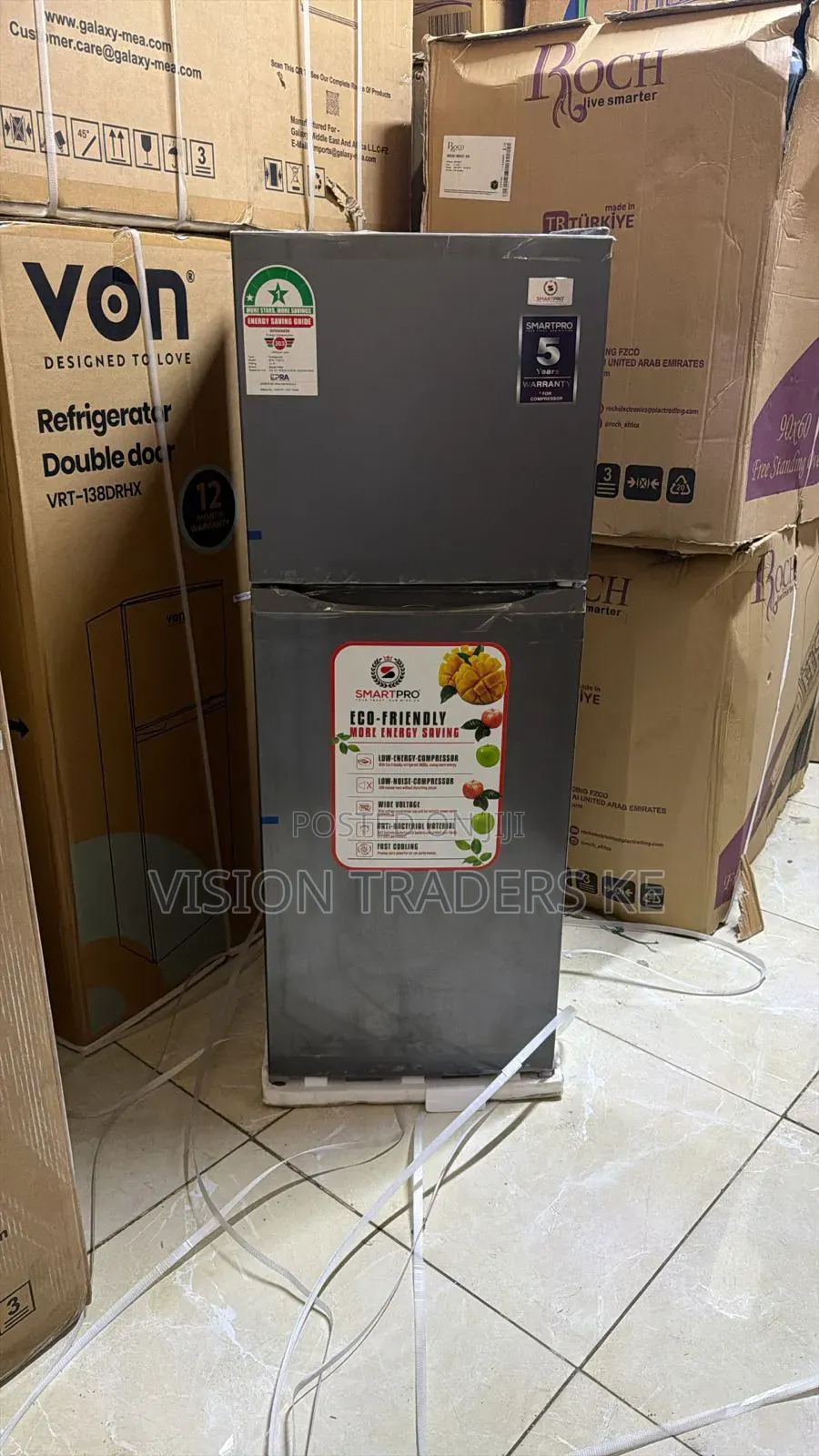 Smartpro 138litres Double Door Fridge-Refrigerator