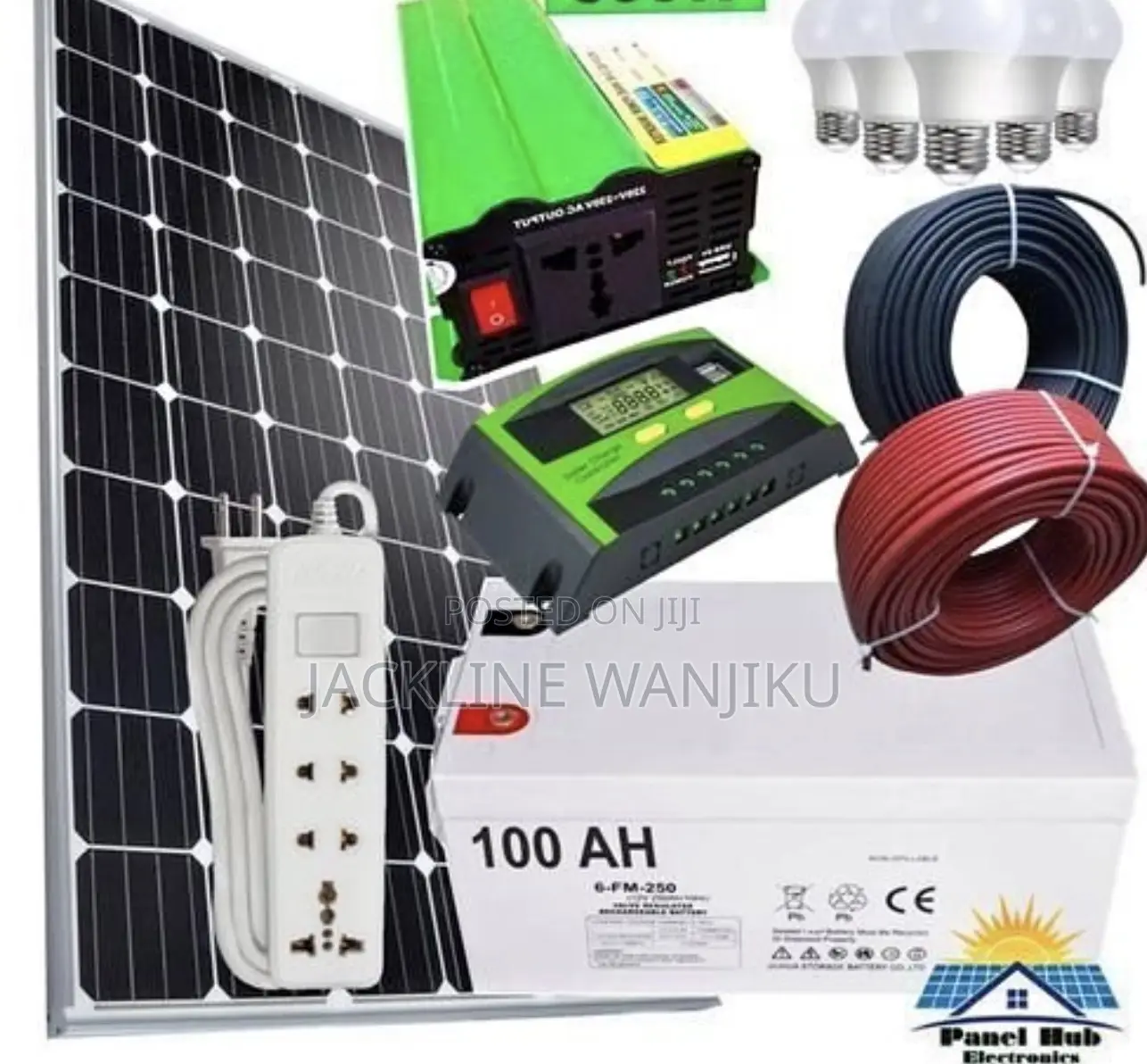 100w Solar Kit System/Sunnypex⚡Solar Panel S Fullkit 100w Solar Panel
