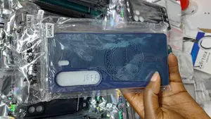Shemi Silicon Leather Back Case for Tecno Camon 40 -Blue