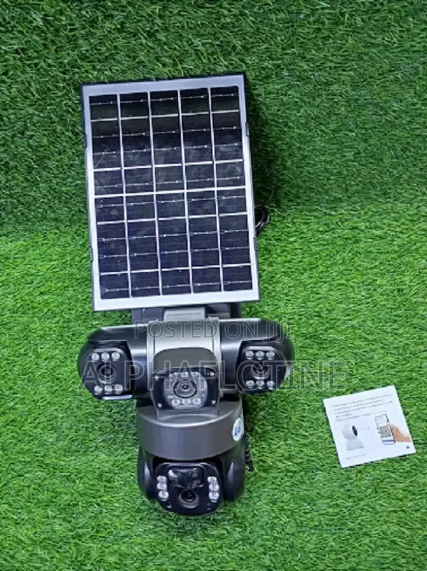 24/7 Security Surveillance by 3- Lens Wifi Solar With Night Vision