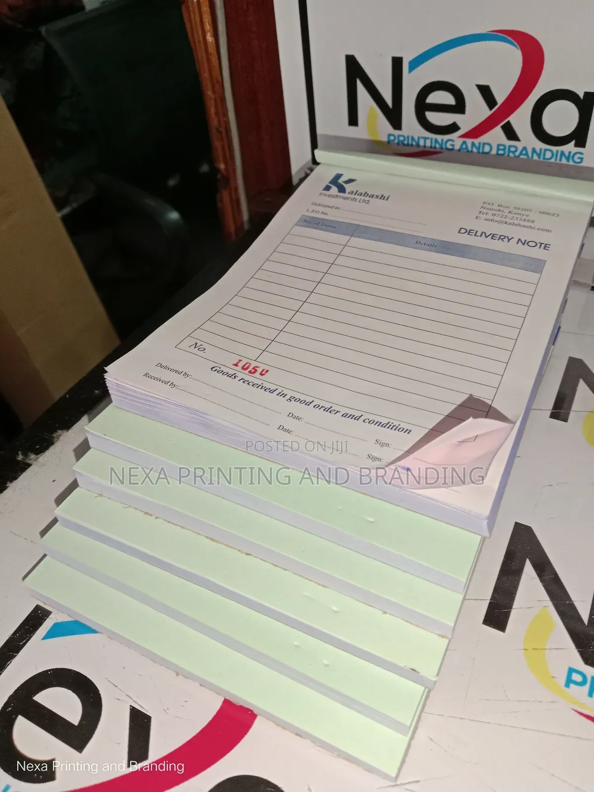 Self Carbonated Delivery Note Books