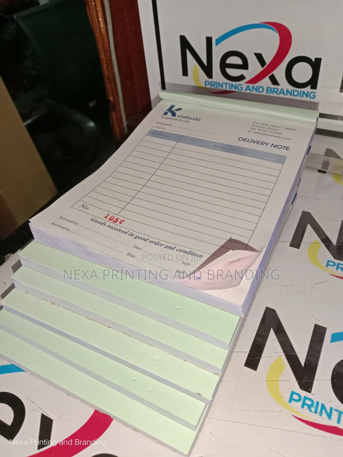 Self Carbonated Delivery Note Books