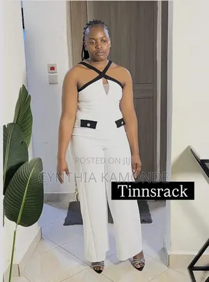 Colour Black and White Jumpsuit