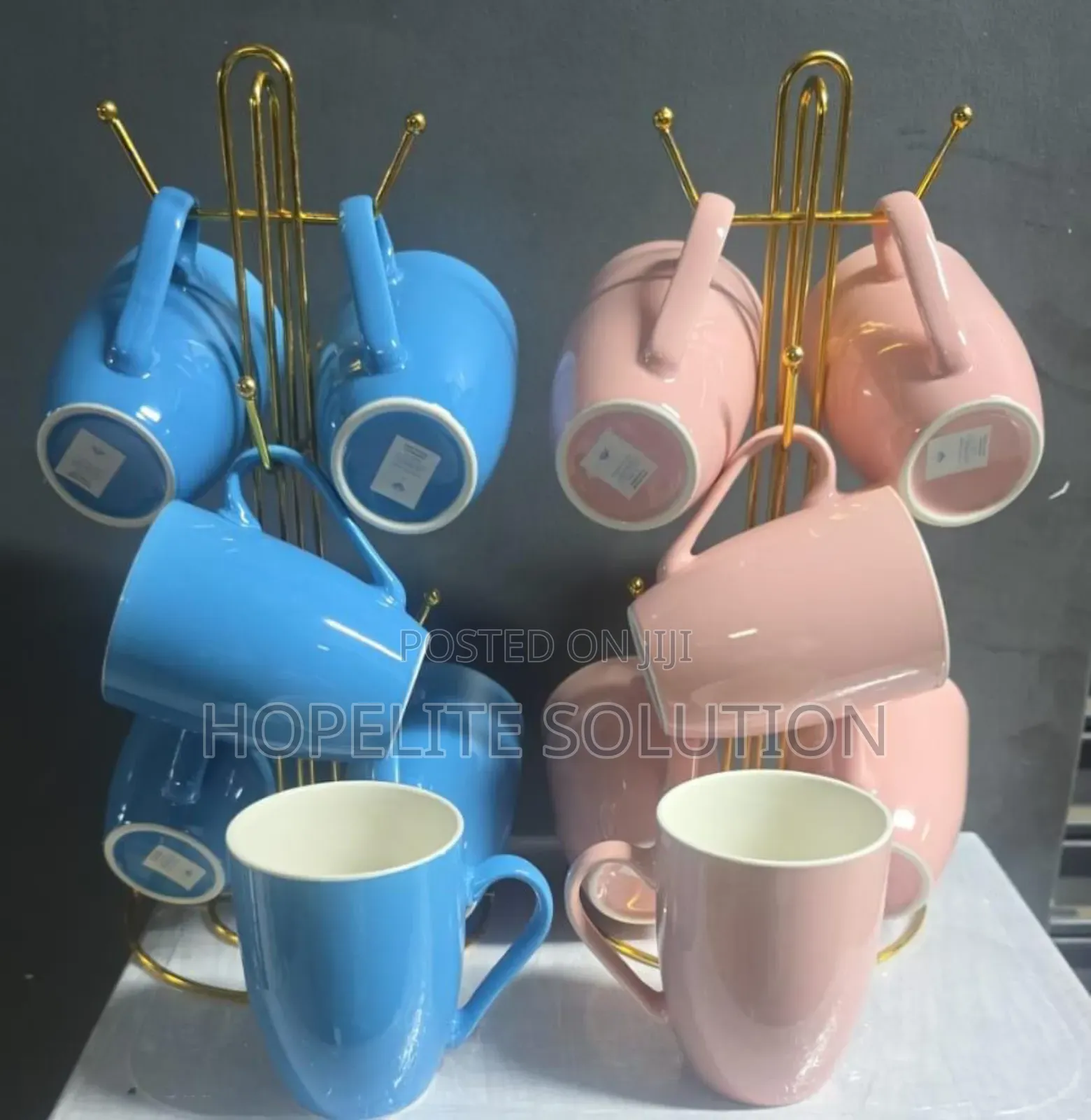 6 PCS Mug Plain Colour