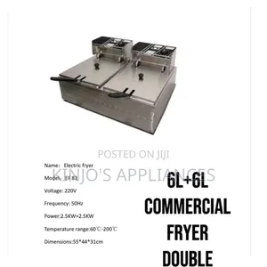 Premier Commercial Deep Fryer 6+6litres