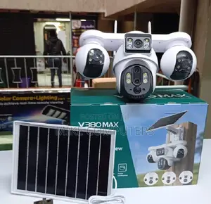 4g Sim Card Solar Security CCTV Camera Ball Three Lens Sensor 360