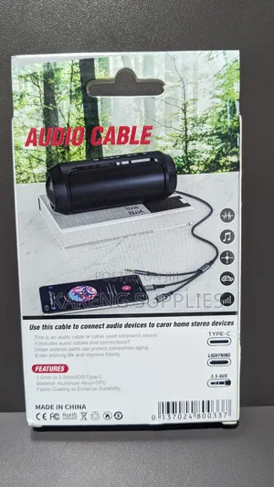3 in 1 Auxiliary Audio Cable