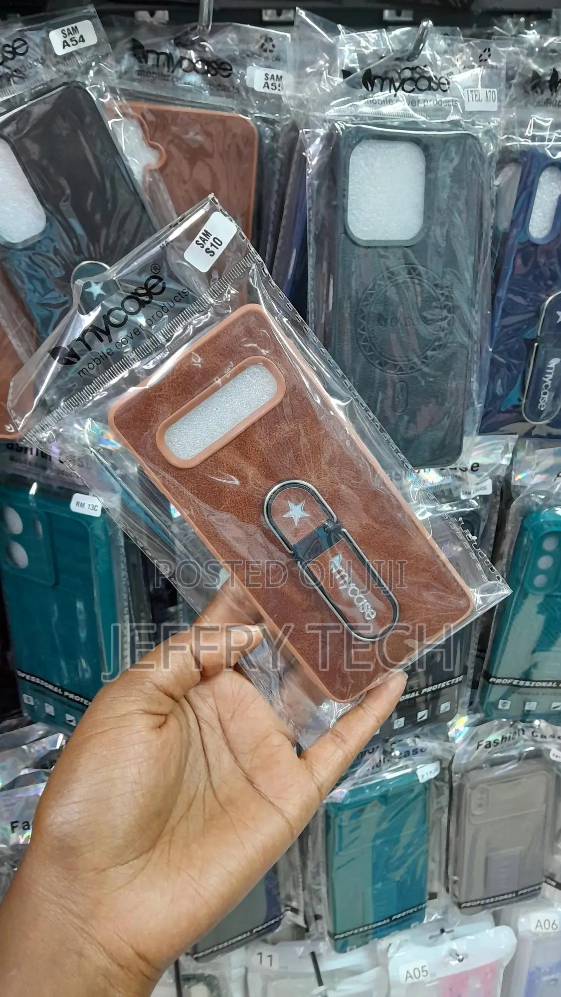 Zamil Soft Silicone Leather Strap Case for Samsung Galaxy S10
