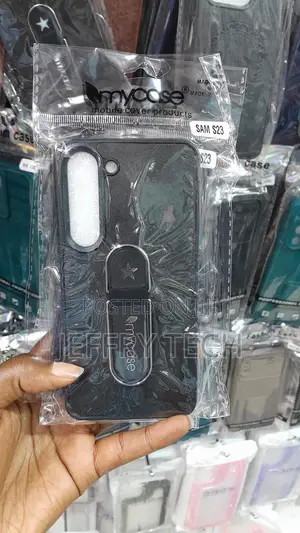 Vikiop Silicon Plus Pu Leather Case for Samsung Galaxy S23 -Black