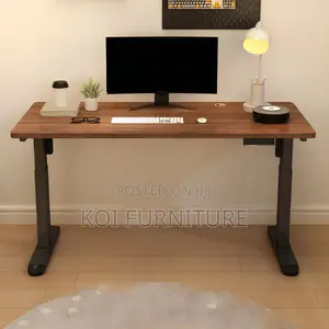 Office Desk : 1.4m Electric Height-Adjustable Standing Desk