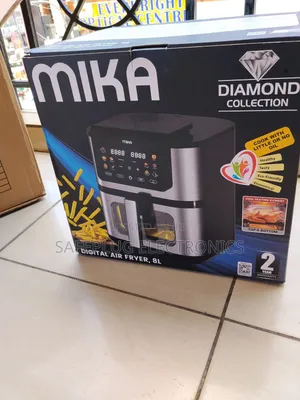 Mika Air Fryer 8l - Digital Display + 360° Rapid Air for Crispy