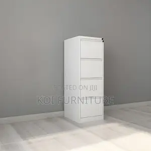 Office Cabinet : Steel White Filing Cabinet 4 Drawer