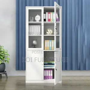 Office Cabinet : 2 Door Half Glass Office Filing Cabinet