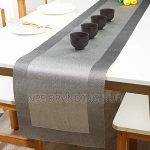 6pcs PVC Table Mats Plus One Table Runner(30*180cm) Eh