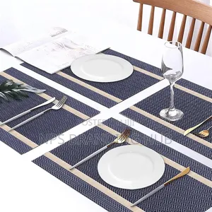 6pcs PVC Table Mats Plus One Table Runner(30*180cm) Eh