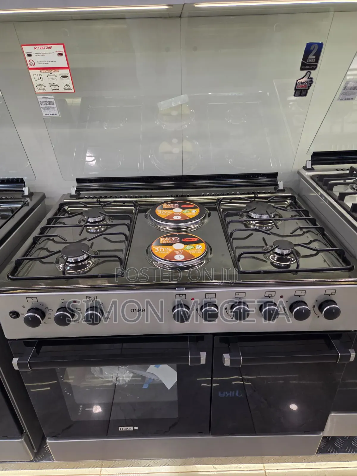 New Mika Standing Cooker 60 by 90 4+2