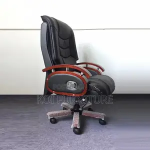 Office Chair; Leather Executive High Back Office Chair
