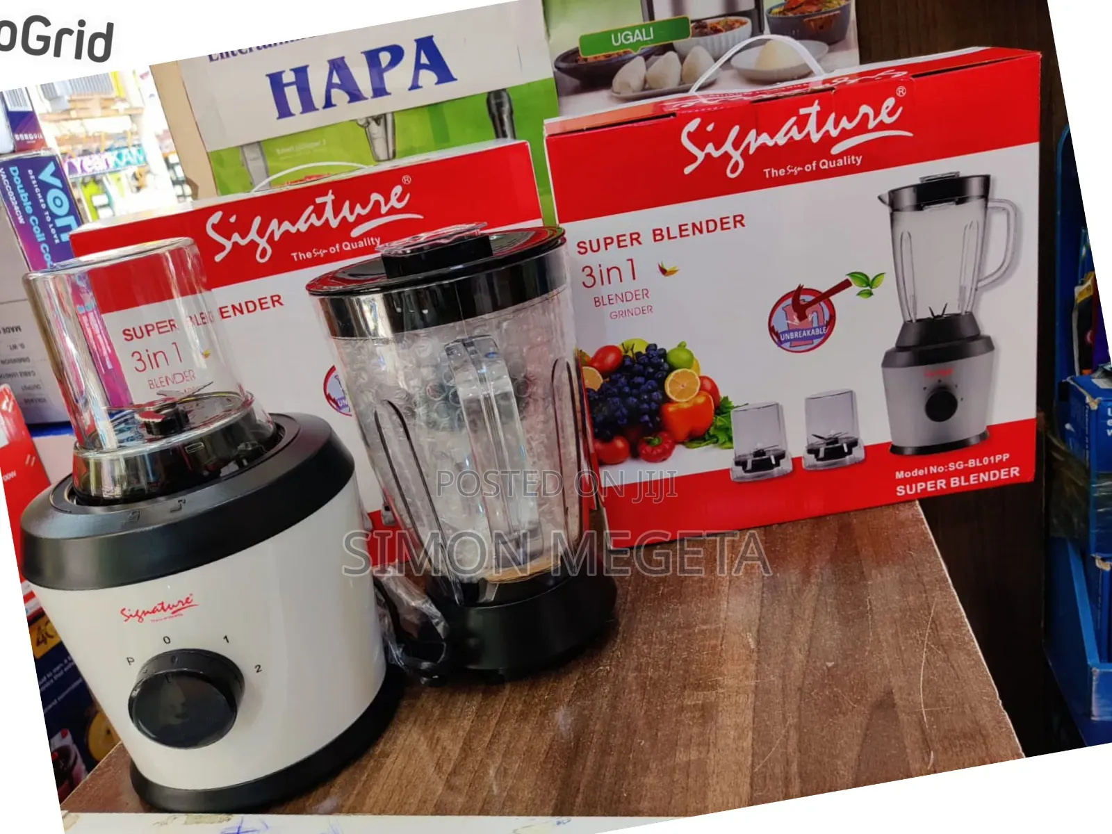 3 in 1 Super Signature Blender Unbreakable Jar Available