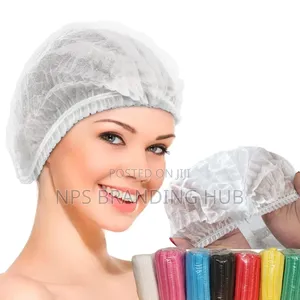 Disposable Nurse Caps White Packed In 100pieces