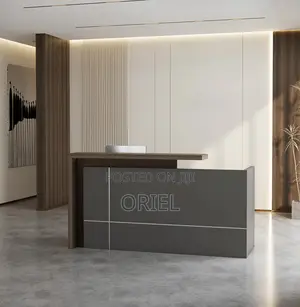 Office Reception Desk: Compact 1600mm Reception Front Office Desk