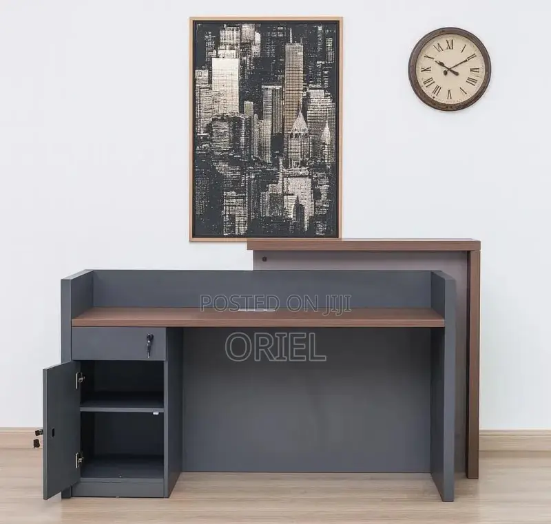Office Reception Desk: Compact 1600mm Reception Front Office Desk