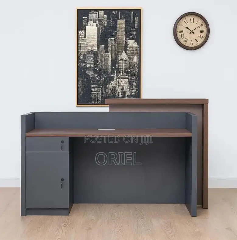 Office Reception Desk: Compact 1600mm Reception Front Office Desk