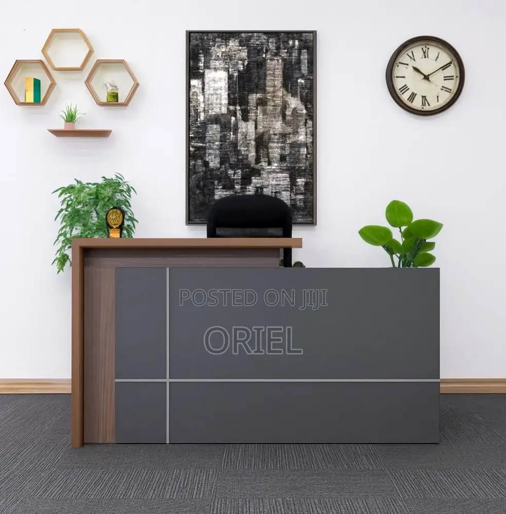 Office Reception Desk: Compact 1600mm Reception Front Office Desk