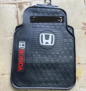 5pcs Honda White Logo Car Dirt Floor Mats for Rear and Front Seats