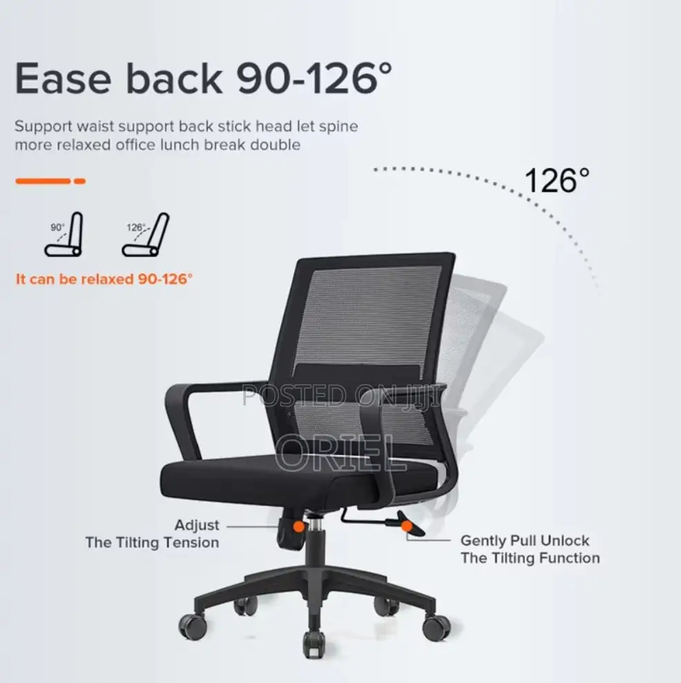 Medium Back Chairs: Breathable Mesh Swivel Desk Chair
