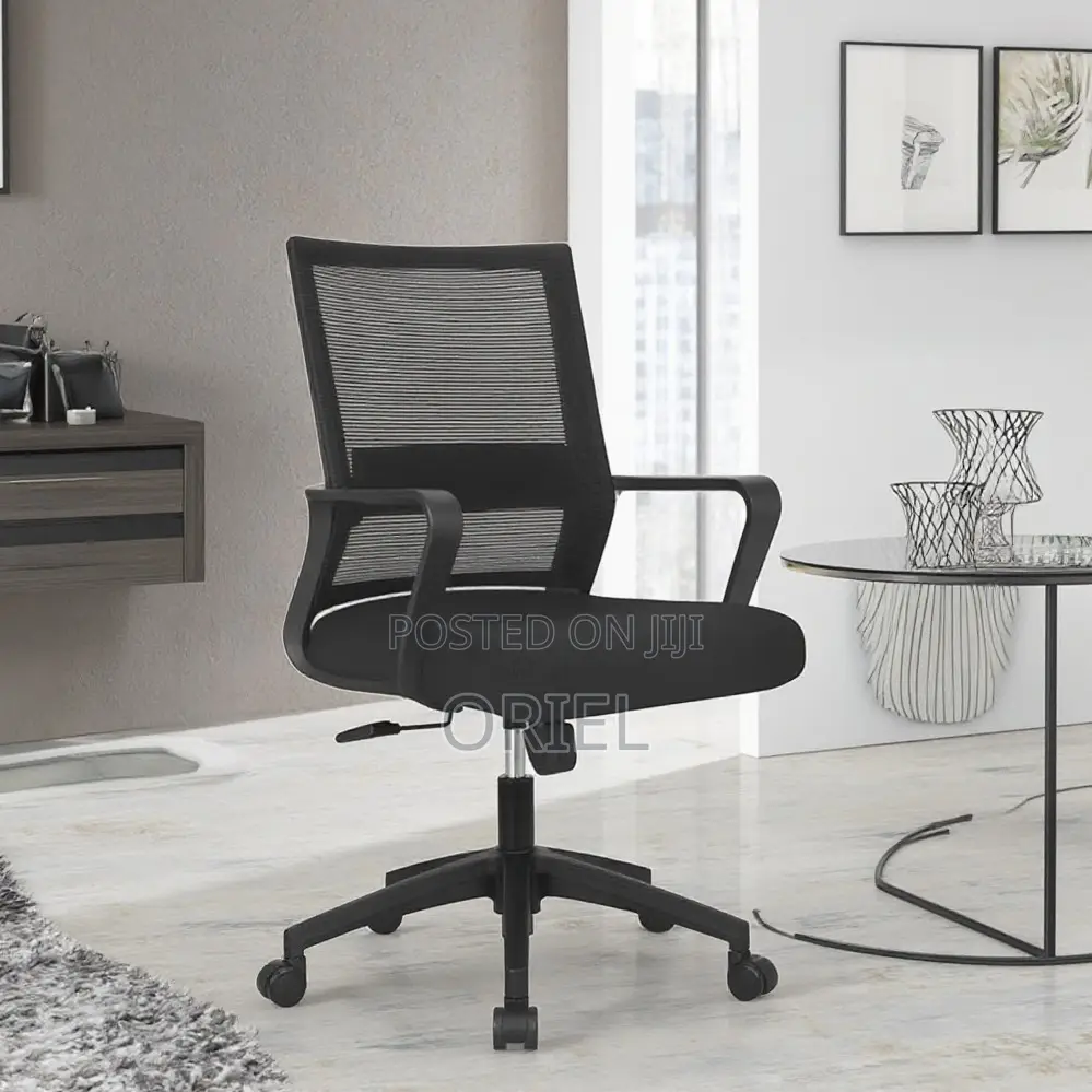 Medium Back Chairs: Breathable Mesh Swivel Desk Chair