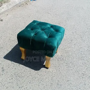 Pedicure Stool, or Pouf, Green Colour 