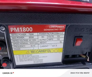 Gasoline Power Generator, 850 Watts